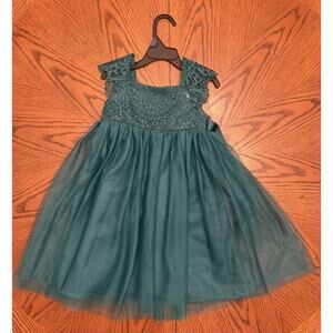 Kensie Girl Dark Green Fancy Dress 4T